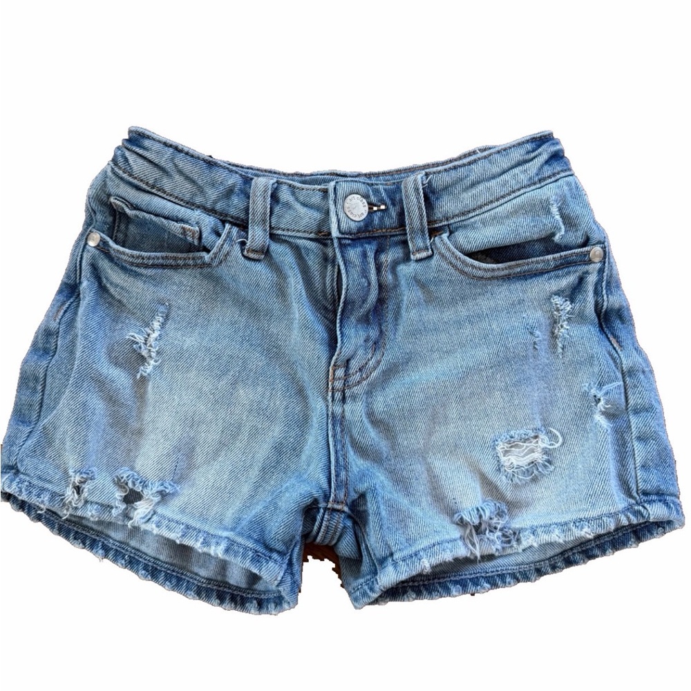 Art Class Light Blue Distressed Shorts
